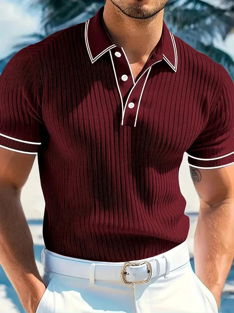 Lauren Ortis - Elegant Short Sleeve Polo Shirt
