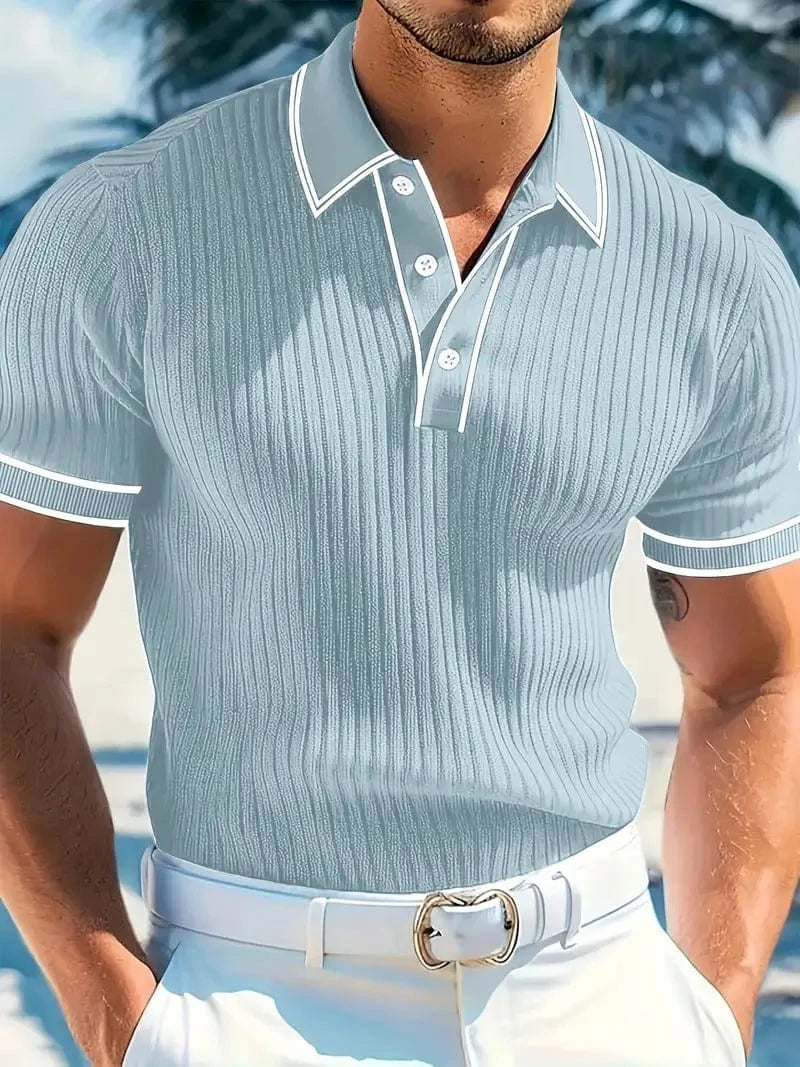 Lauren Ortis - Elegant Short Sleeve Polo Shirt