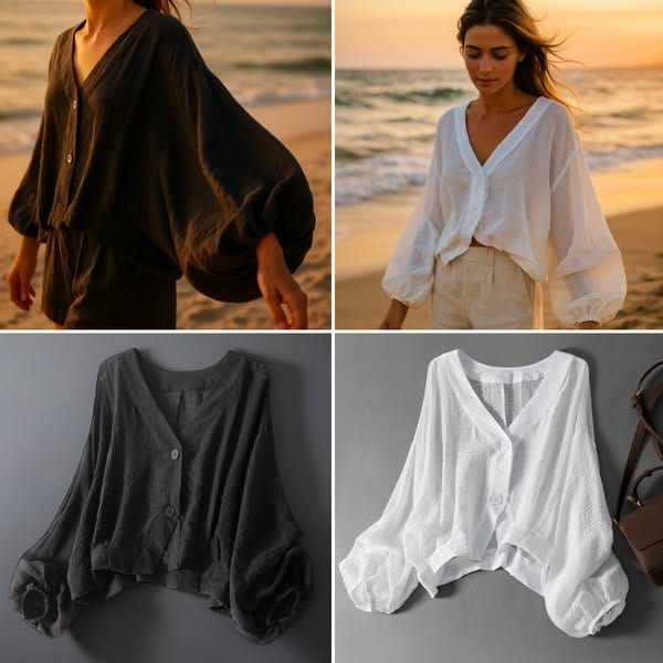 EMELIA LINEN BLOUSE