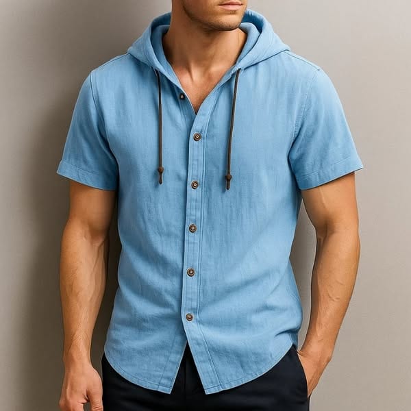 Redmond Linen Hoodie Shirt