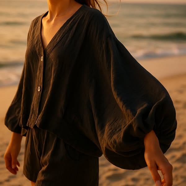 EMELIA LINEN BLOUSE