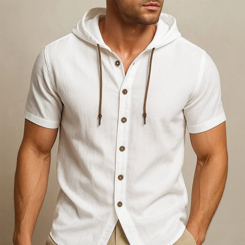 Redmond Linen Hoodie Shirt