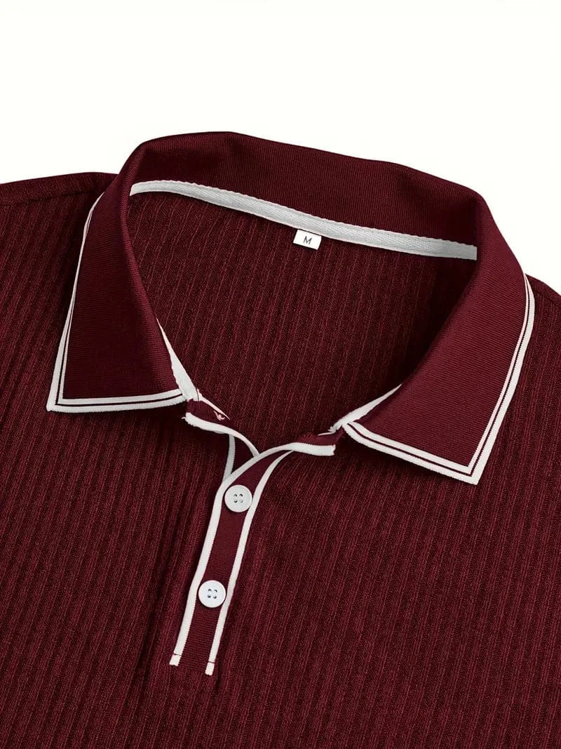 Lauren Ortis - Elegant Short Sleeve Polo Shirt