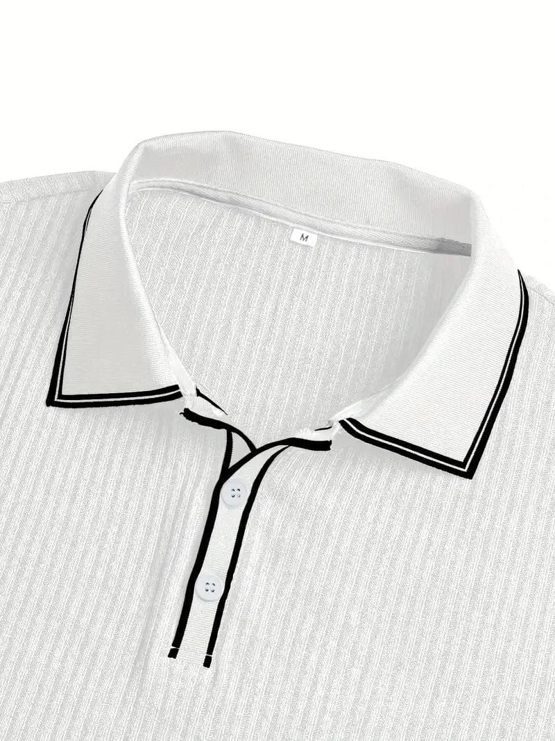 Lauren Ortis - Elegant Short Sleeve Polo Shirt
