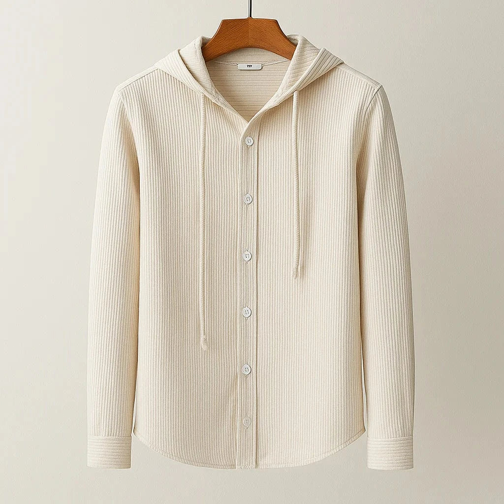 Morsen Hooded Cotton Linen Shirt