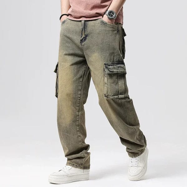 Monty Jora Denim Cargo Jeans