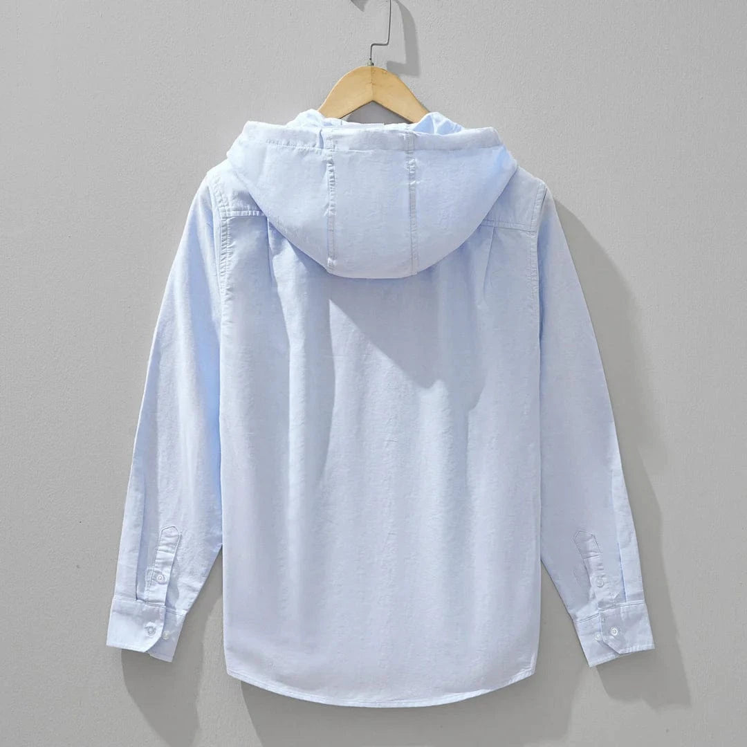 Leandro Linen Hooded Shirt