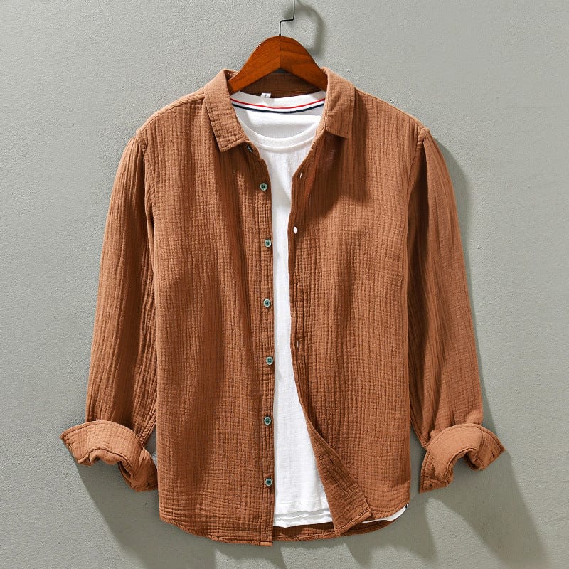 Montera Gauze Cotton Button-Up Shirt