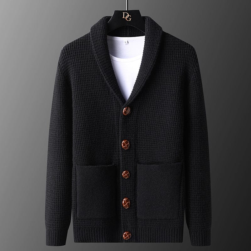 Aurelio Waffle-Knit Cardigan