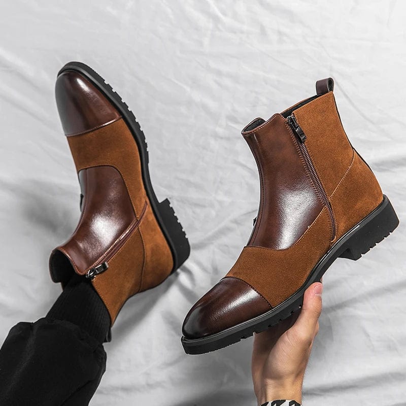 Emilio Marciano Genuine Leather Chelsea Boots