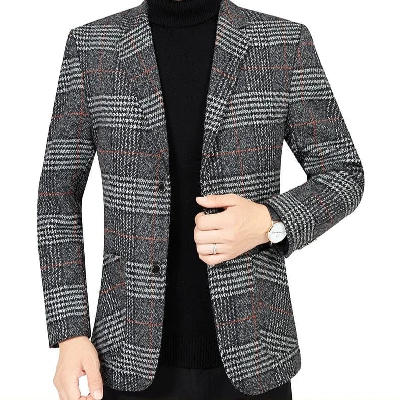 Plaid Luxury Blazer Jacket