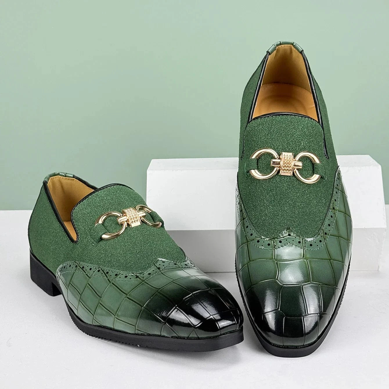 Marcus Shelby Leather Loafers