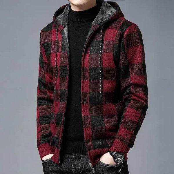 Alforo Plaid Hoodie Jacket