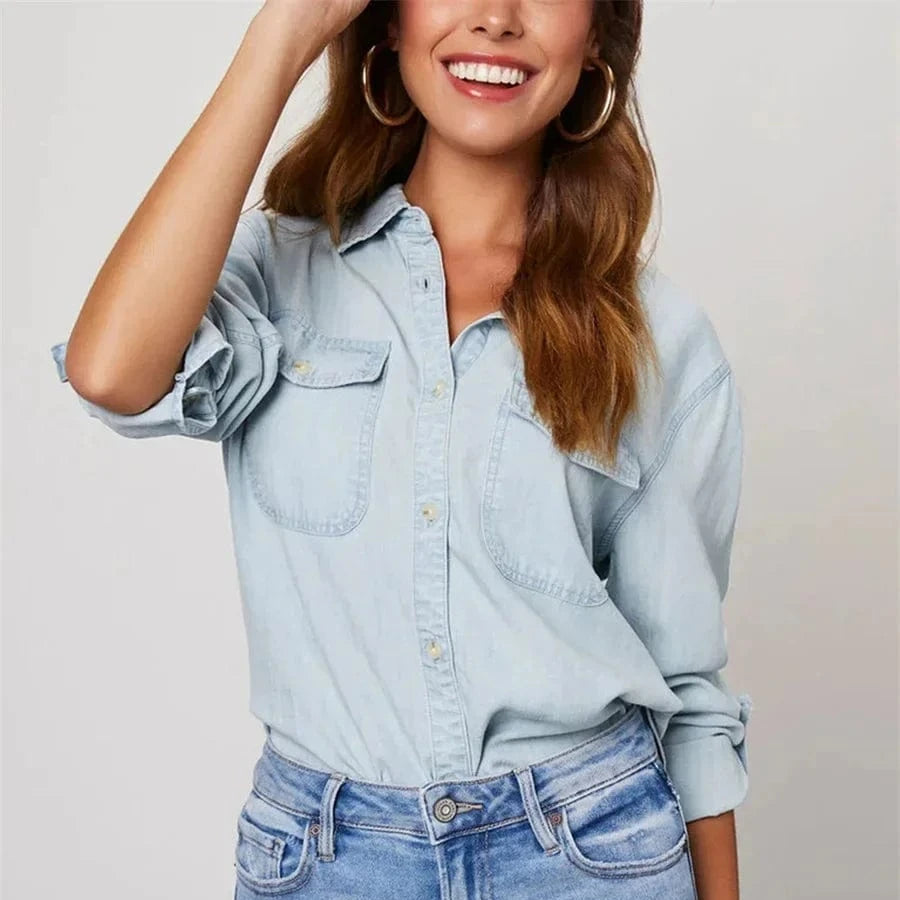 Reya Denim Button-up