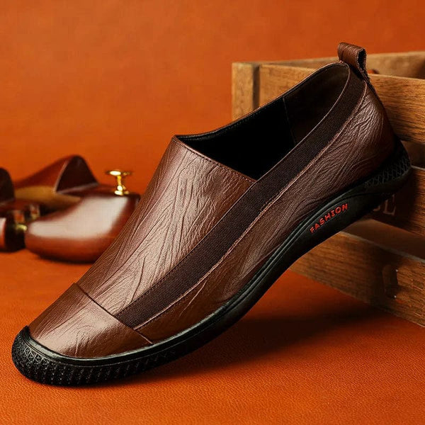 Luciano Genuine Leather Loafer Slip-Ons