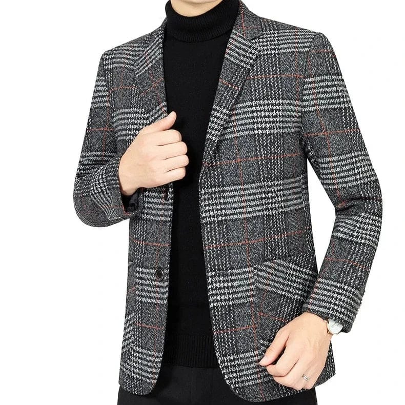 Plaid Luxury Blazer Jacket