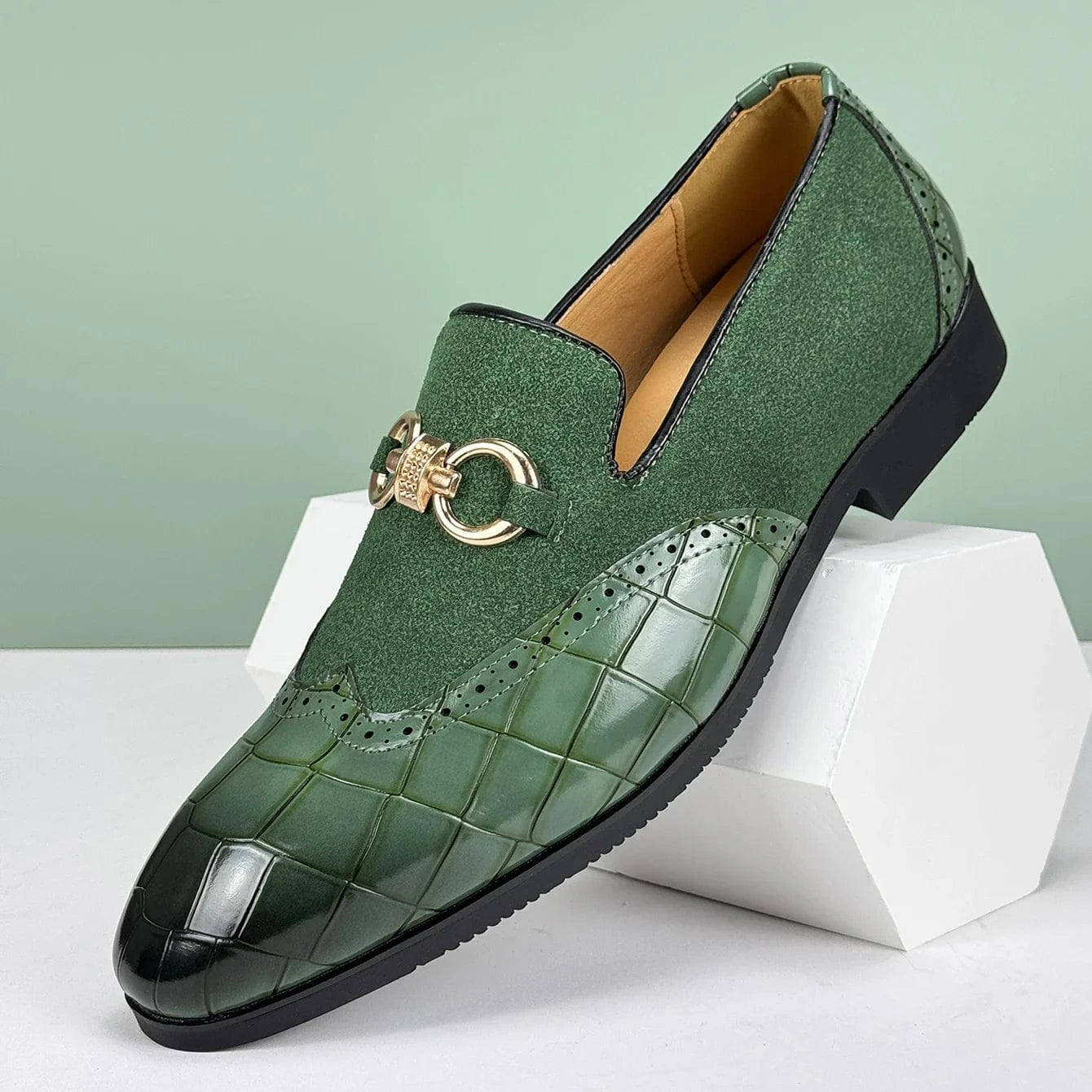 Marcus Shelby Leather Loafers
