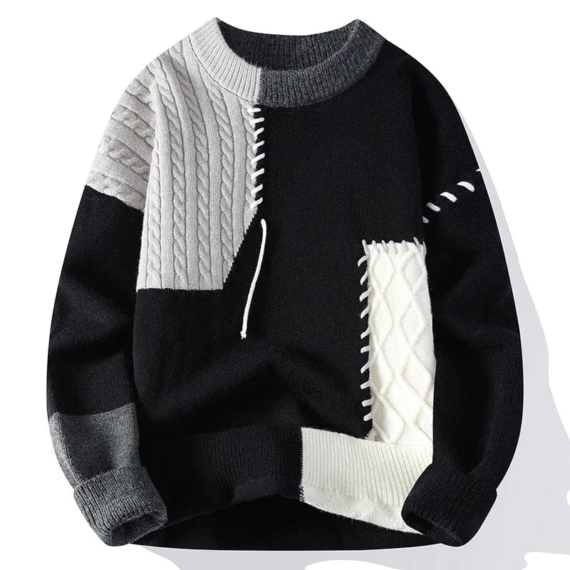 Rumelo Patchwork Knit Sweater