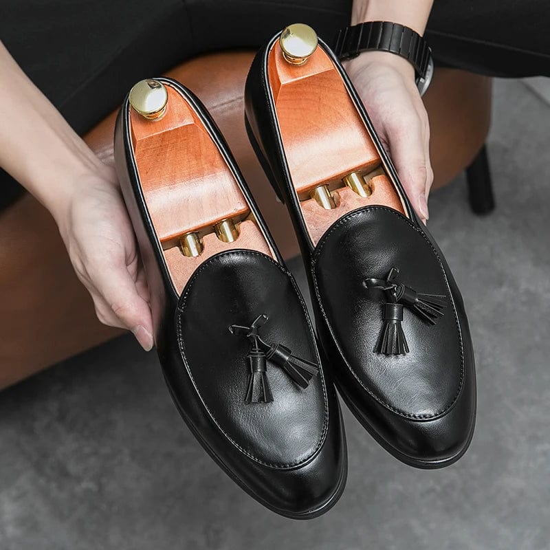 Luxe Wellington Leather Loafers