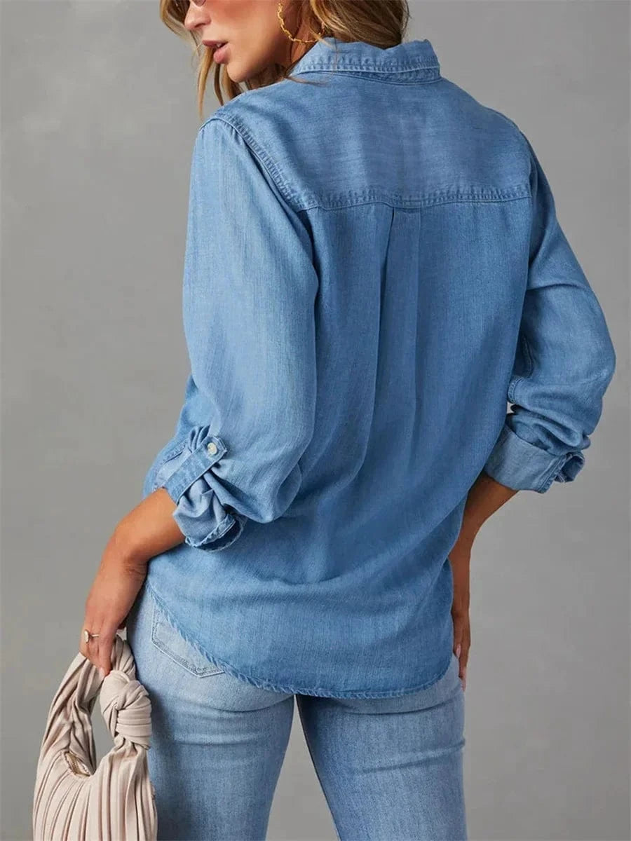 Reya Denim Button-up