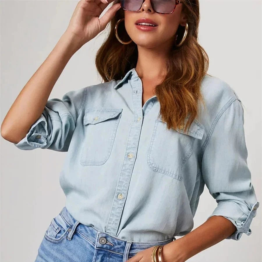 Reya Denim Button-up