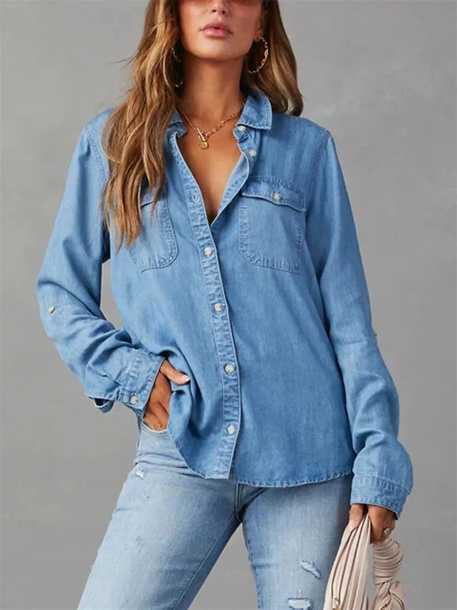 Reya Denim Button-up