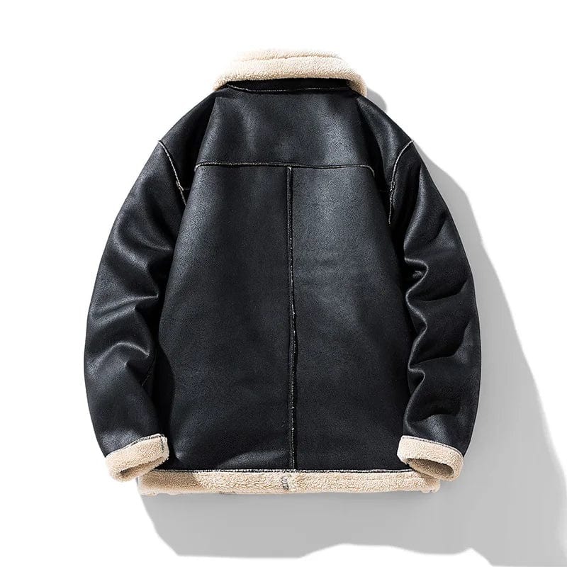 Claus Fleece Leather  Jackets