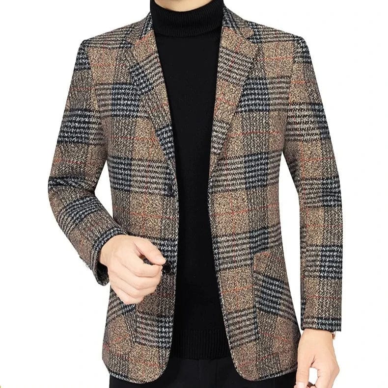 Plaid Luxury Blazer Jacket