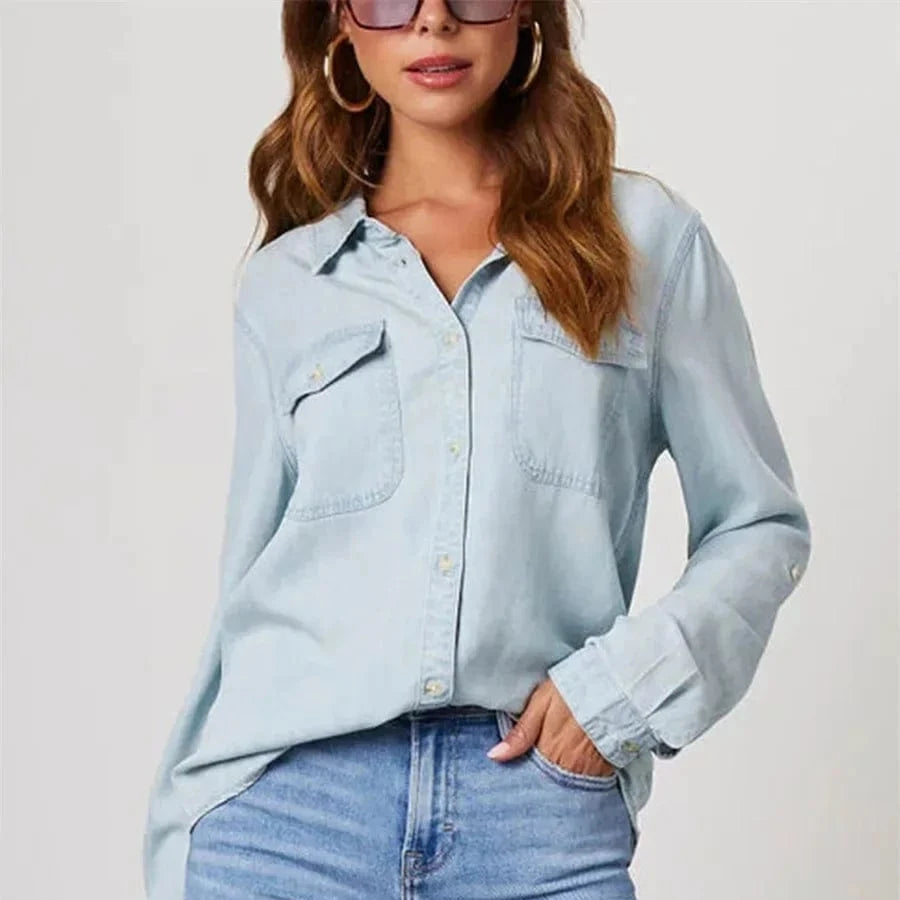 Reya Denim Button-up