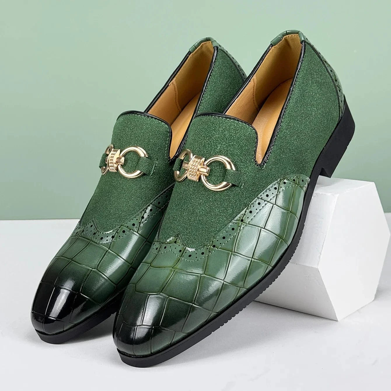 Marcus Shelby Leather Loafers