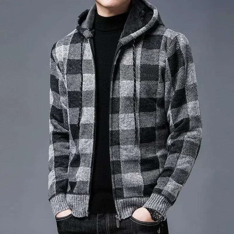 Alforo Plaid Hoodie Jacket