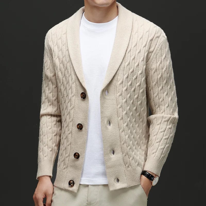 Royale Wool Cardigan Sweater