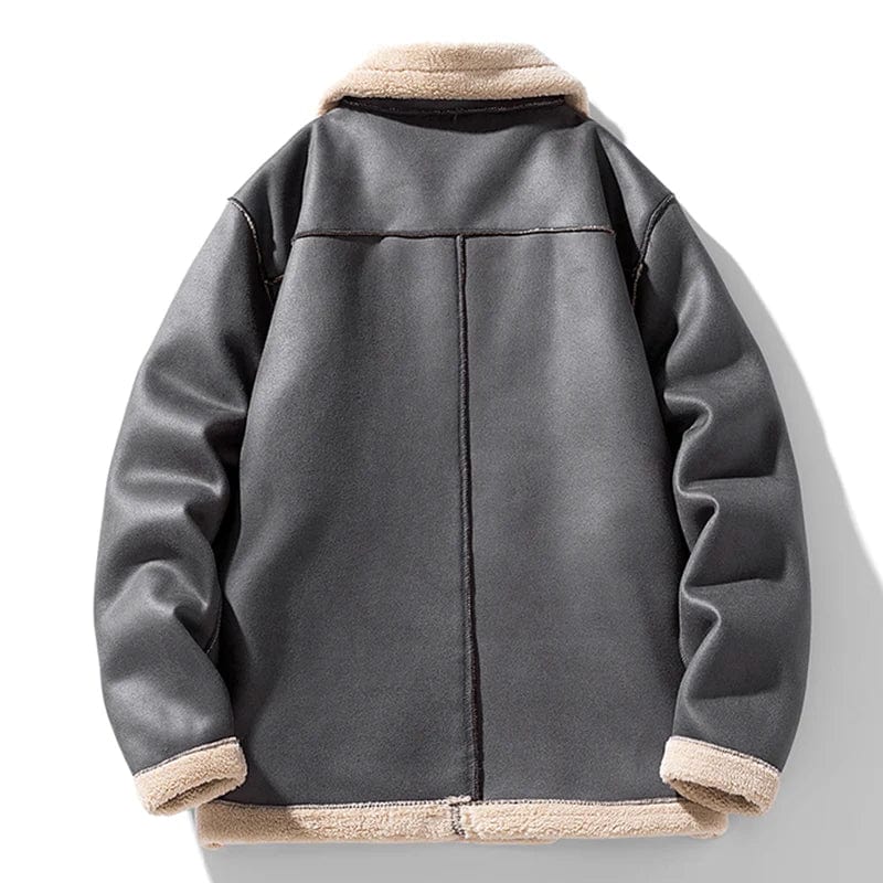 Claus Fleece Leather  Jackets