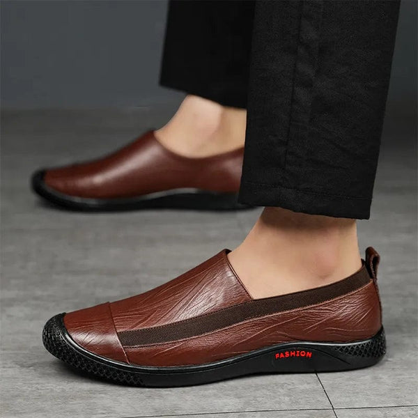 Luciano Genuine Leather Loafer Slip-Ons