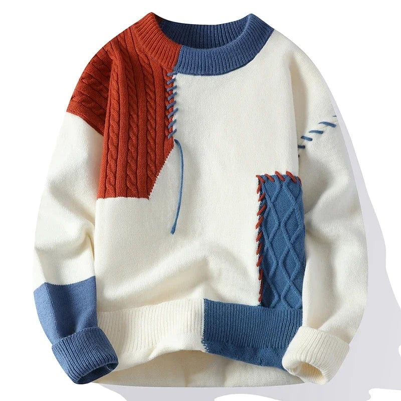 Rumelo Patchwork Knit Sweater