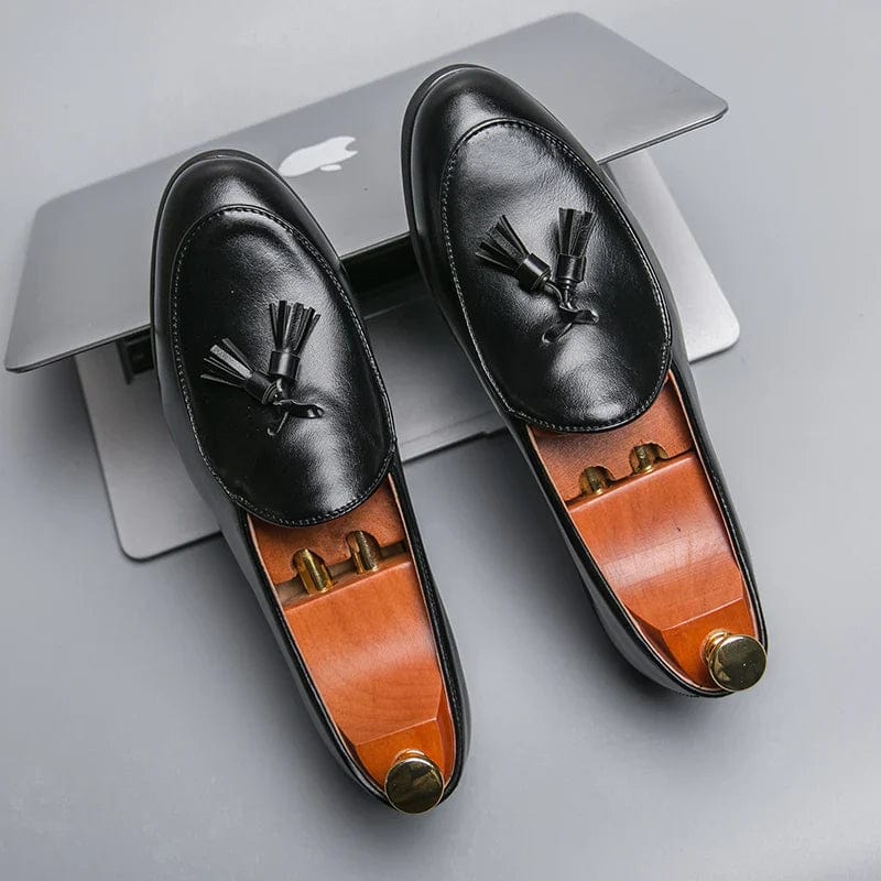 Luxe Wellington Leather Loafers