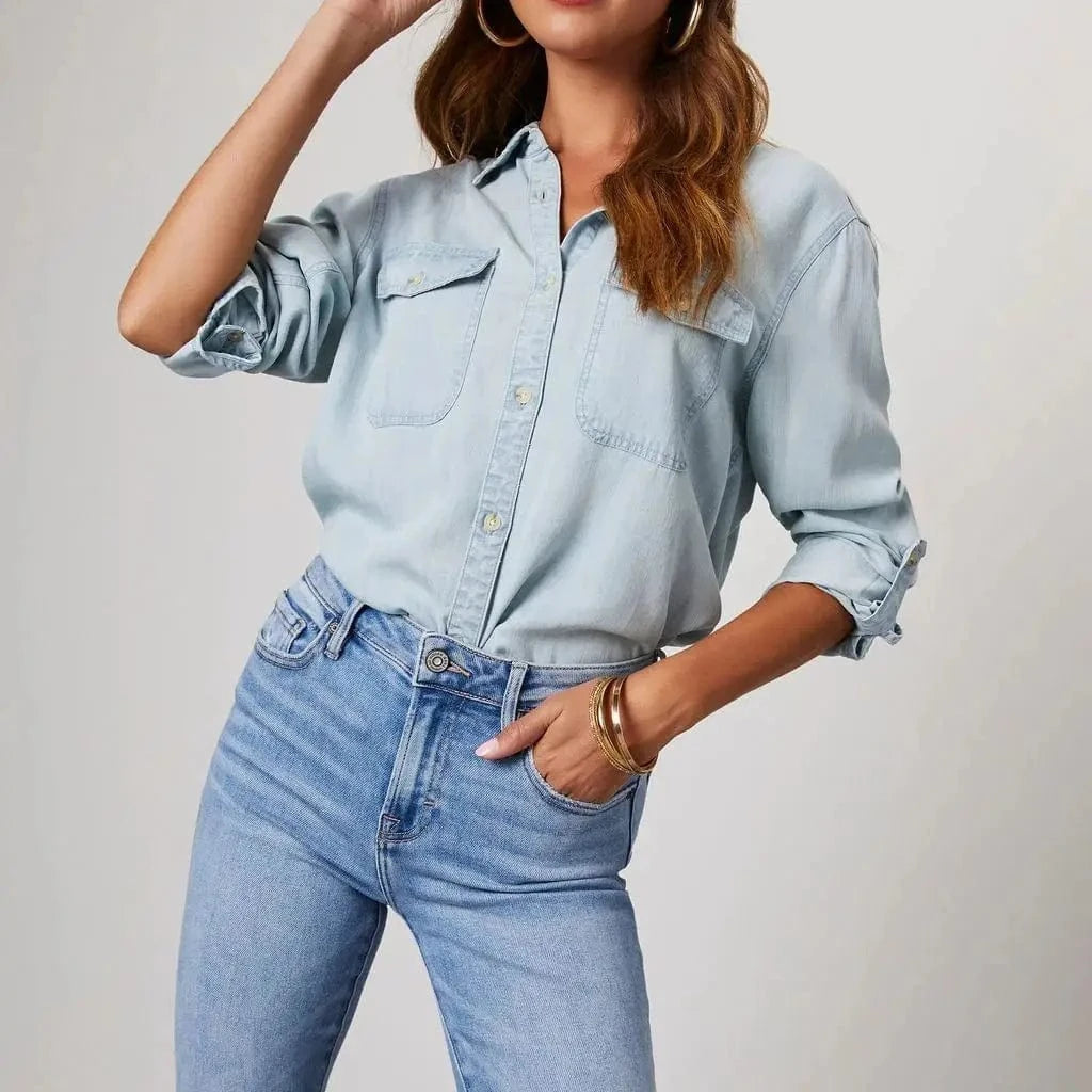 Reya Denim Button-up