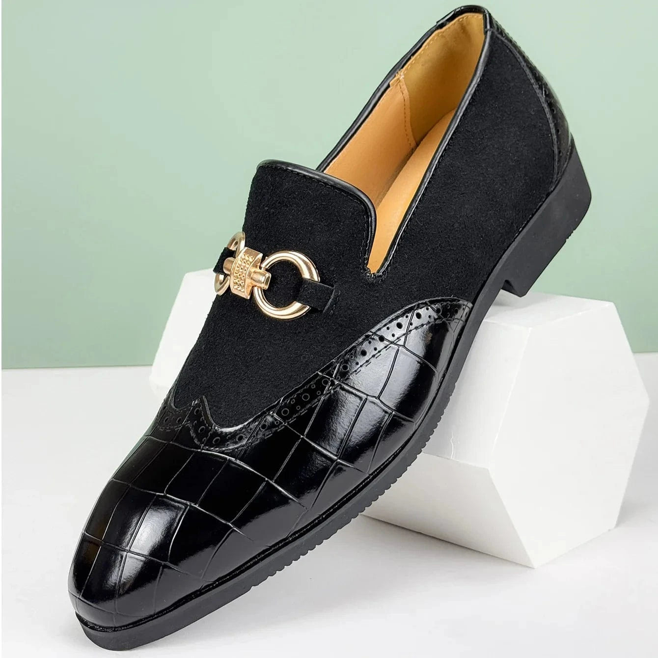 Marcus Shelby Leather Loafers
