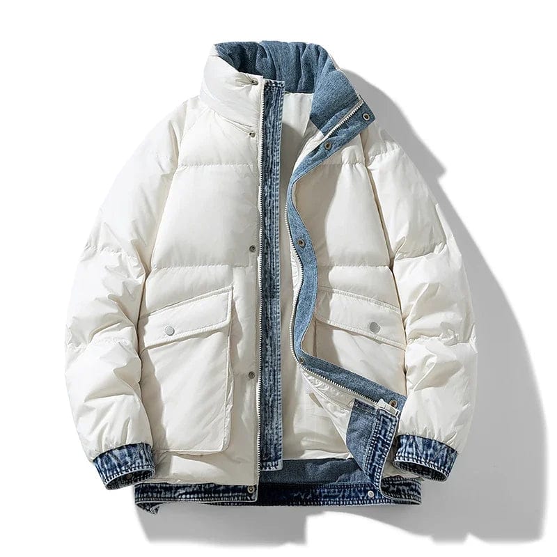 Asher Denim Down Feather Jacket