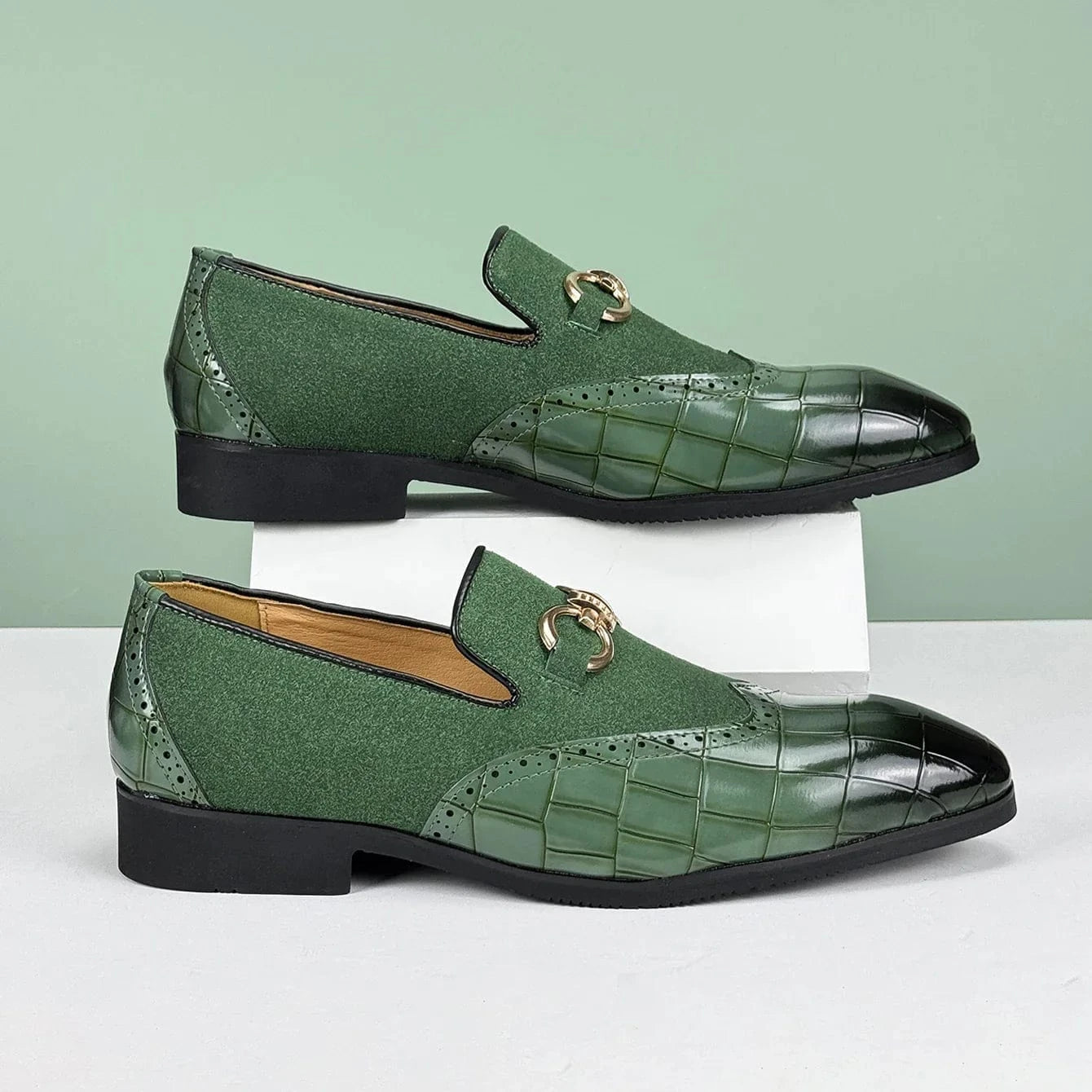 Marcus Shelby Leather Loafers