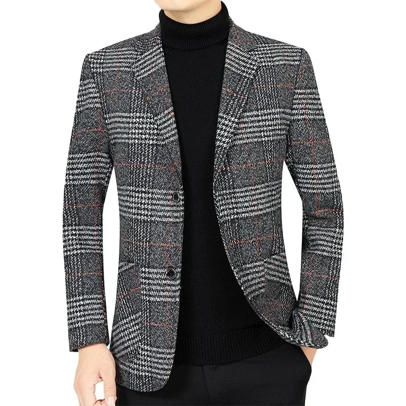 Plaid Luxury Blazer Jacket