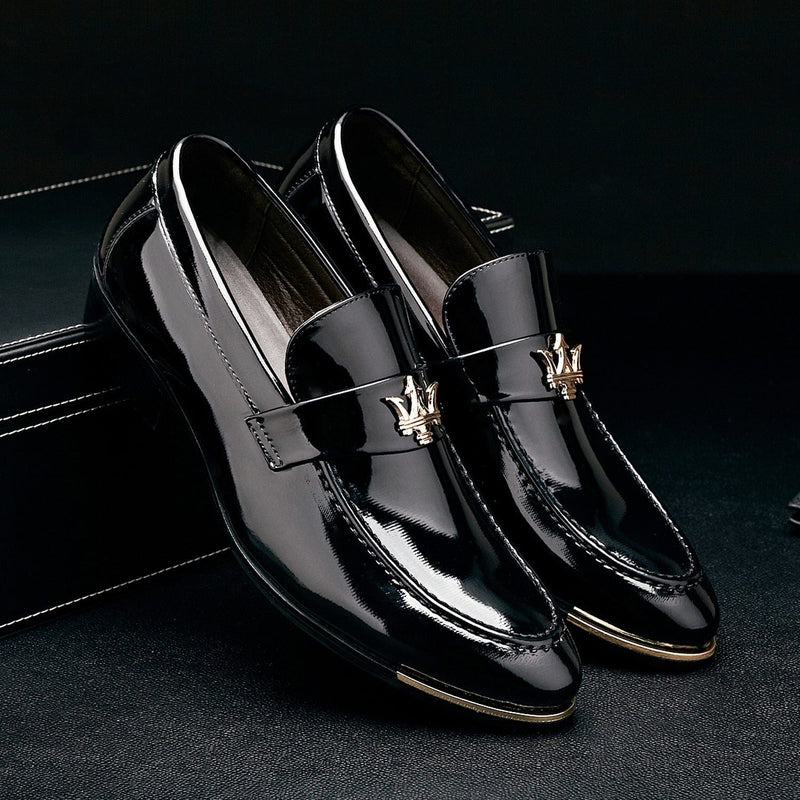 Black Tie Gleam Dress Shoes