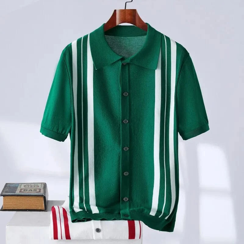 Lauren Haverford - Striped Polo Shirt