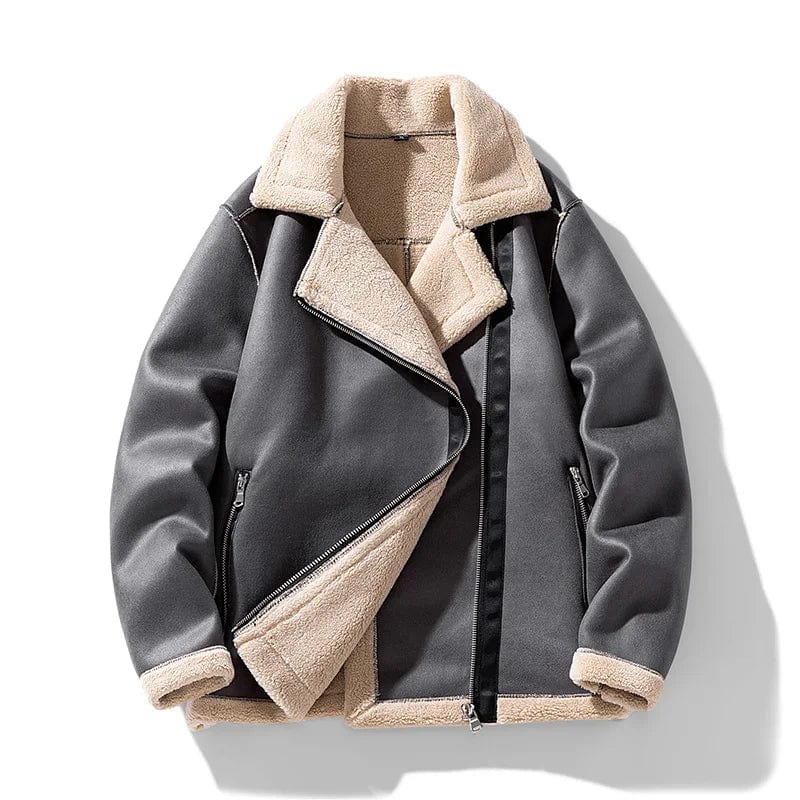 Claus Fleece Leather  Jackets