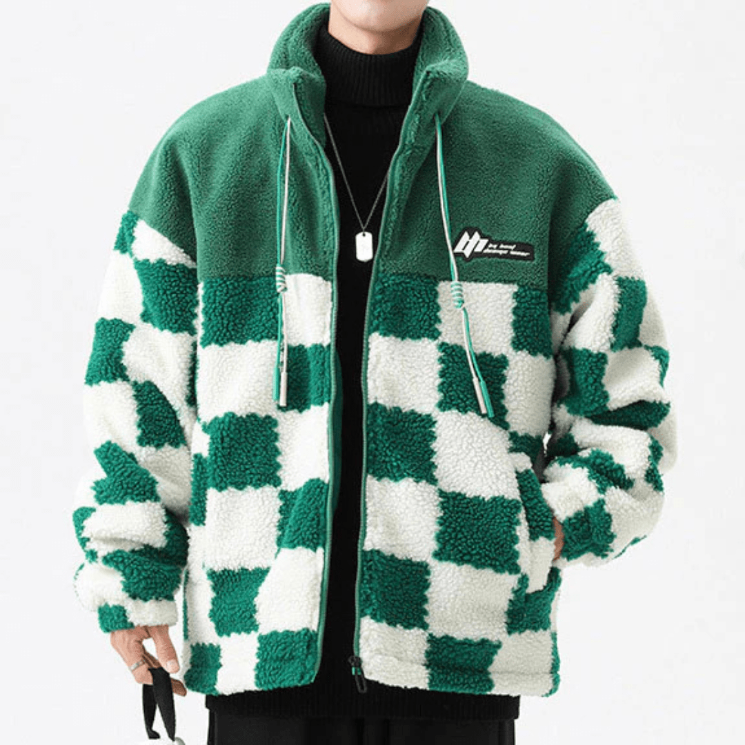 Malon Checkered Fleece Jacket